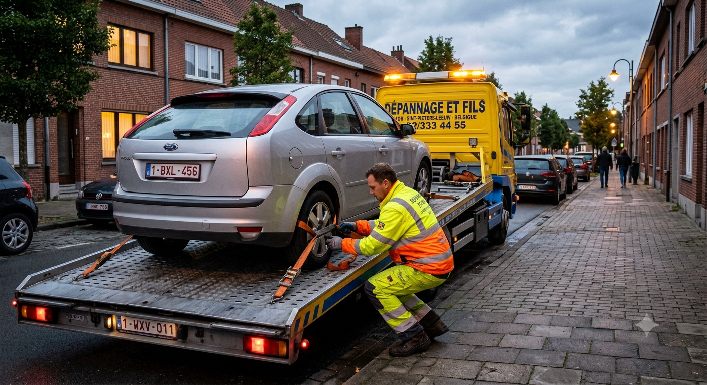 Dépannage voiture Bruxelles — intervention rapide dans les 19 communes bruxelloises